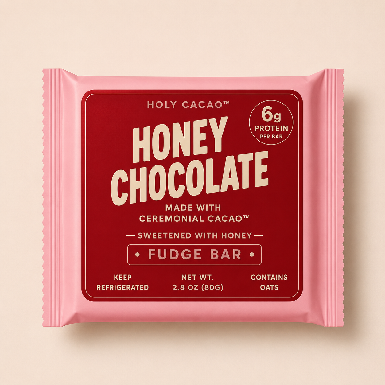 Holy Cacao Honey Chocolate Bar with Ceremonial Cacao & Honey | 3.53 oz (100g)