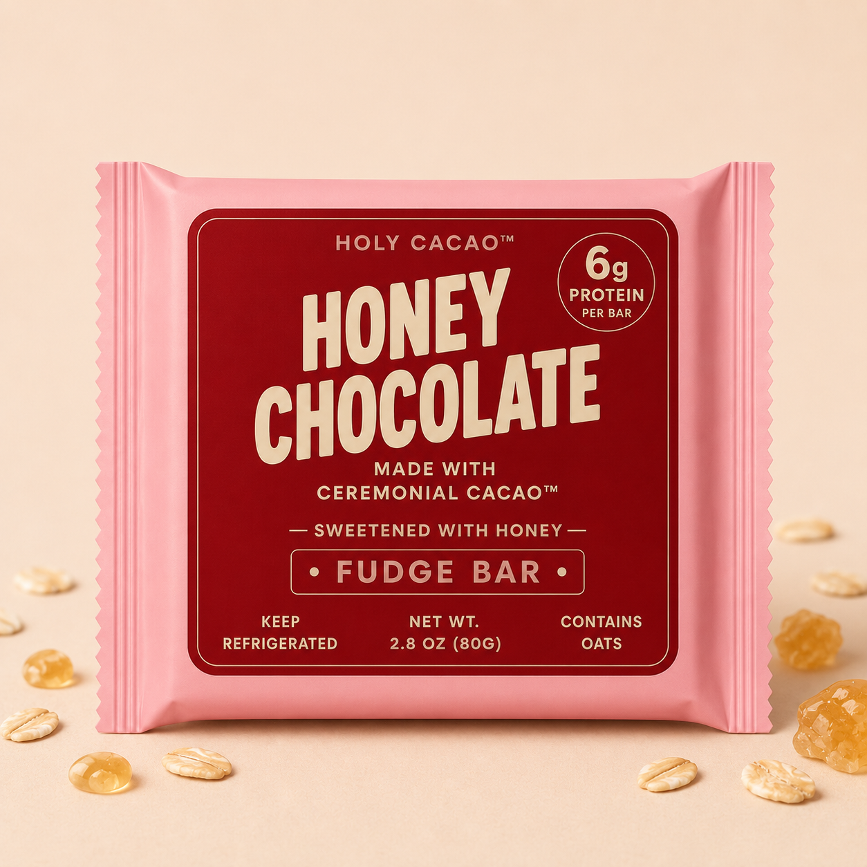 Holy Cacao Honey Chocolate Bar with Ceremonial Cacao & Honey | 3.53 oz (100g)