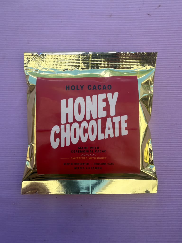 Holy Cacao Honey Chocolate Bar with Ceremonial Cacao & Honey | 3.53 oz (100g)