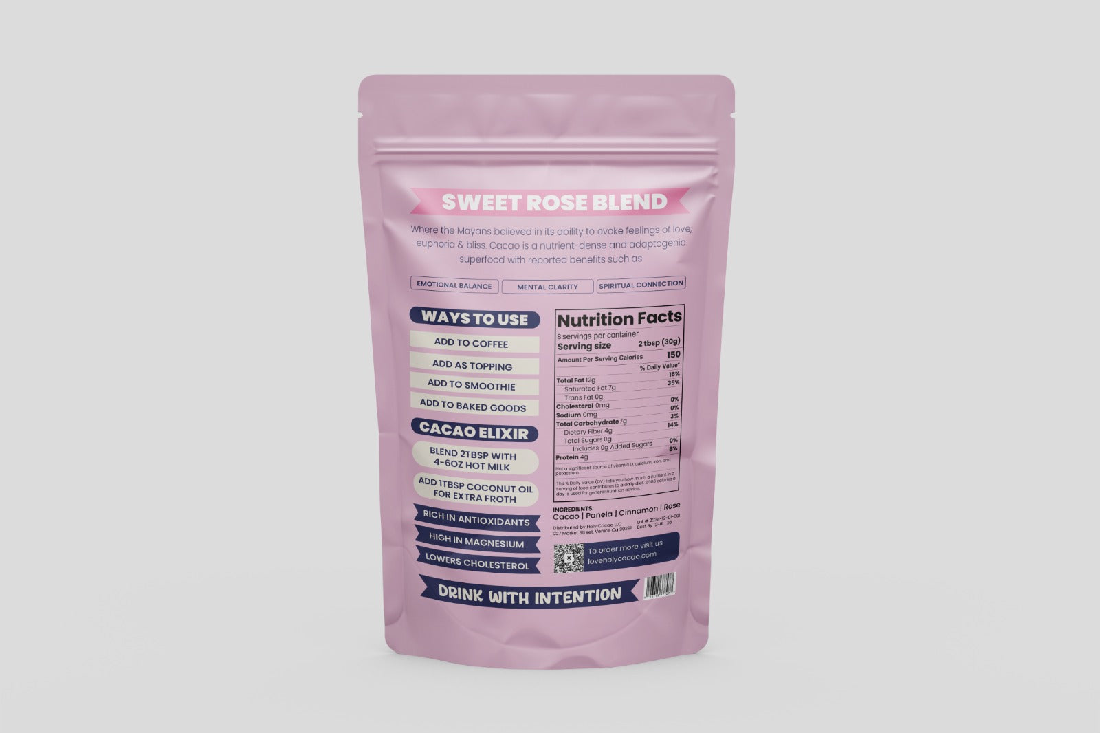 Ceremonial Cacao - Sweet Rose Blend